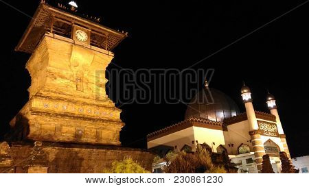 historical mosque in kudus, west java Indonesia.