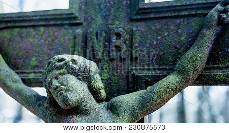 Holy Cross With Crucified Jesus Christ  With The Inscription: Inri (iesus Nazarenus, Rex Iudaeorum) 