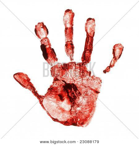Spuk Hand drucken
