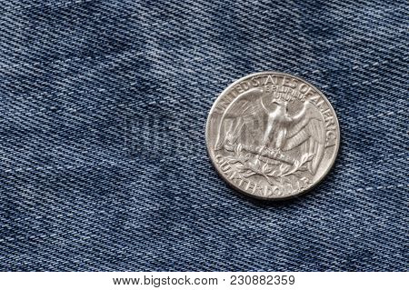Blue Denim, Coin Quarter Of A Dollar