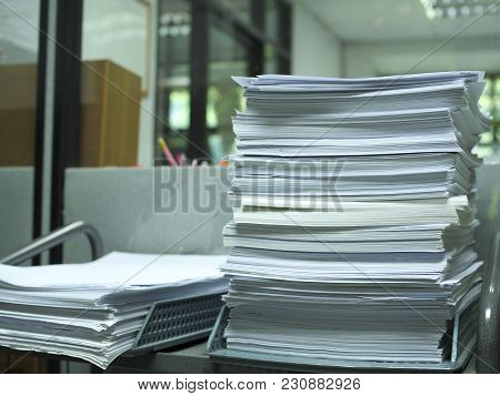 Stack Of Paper For Recycle And Reuse