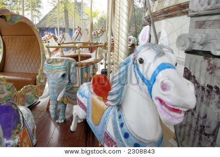 Paseo de carrusel Vintage
