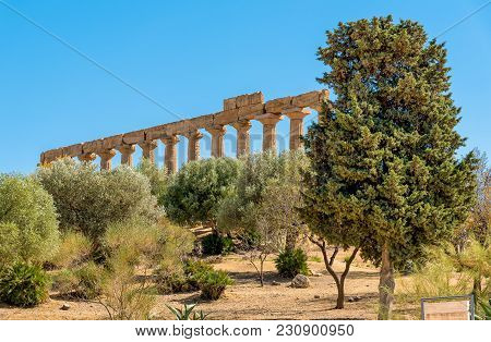 Archaeological Park Of The Valley Of The Temples In Agrigento, Sicily, Italy