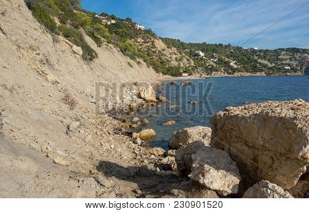 Ses Boques Beach On The Island Of Ibiza