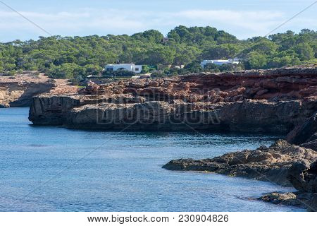 Bassa Beach On The Island Of Ibiza, Balearic Islands