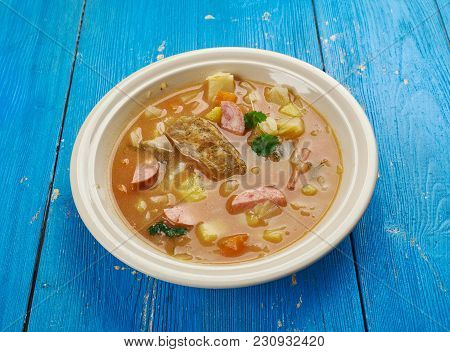 Zelnacka - Bohemian Cabbage Soup , Close Up