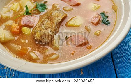 Zelnacka - Bohemian Cabbage Soup , Close Up
