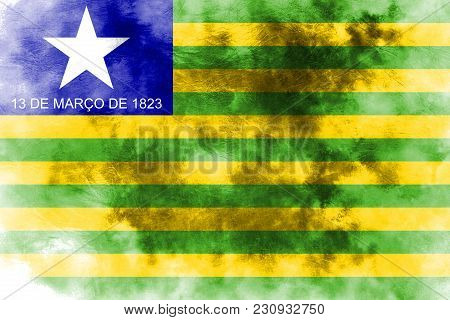 Piaui Grunge Flag, States Of Brazil, Piaui Flag