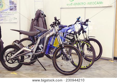 Electric Bike Modern Technology And Environmental Protection On The Streets Of The City Sale