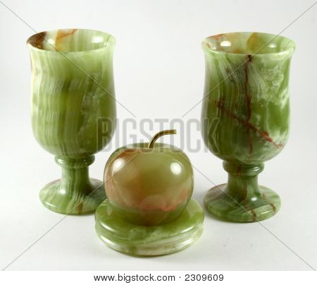 Glas lavet af Sibirisk Onyx