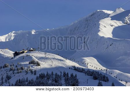 Alyeska Ski Resort In Anchorage, Alaska In The Winter