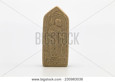 Image Of Buddha, Isolated On White Background ,buddha Statue Buddha Image Used As Amulets Of Buddhis
