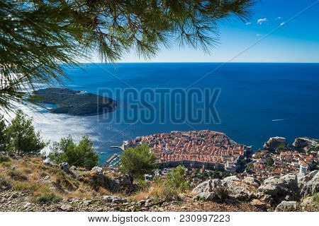 View Of Dubrovnik And Sea From Mount Srd