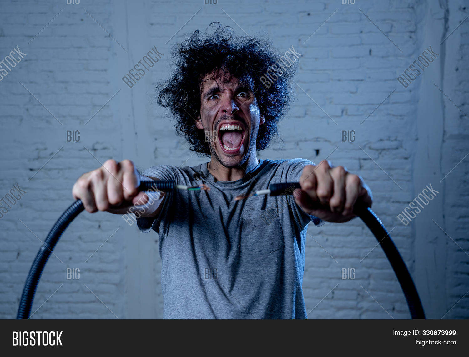 Guy Shocked By Electricity Guy Shocked By Electricity