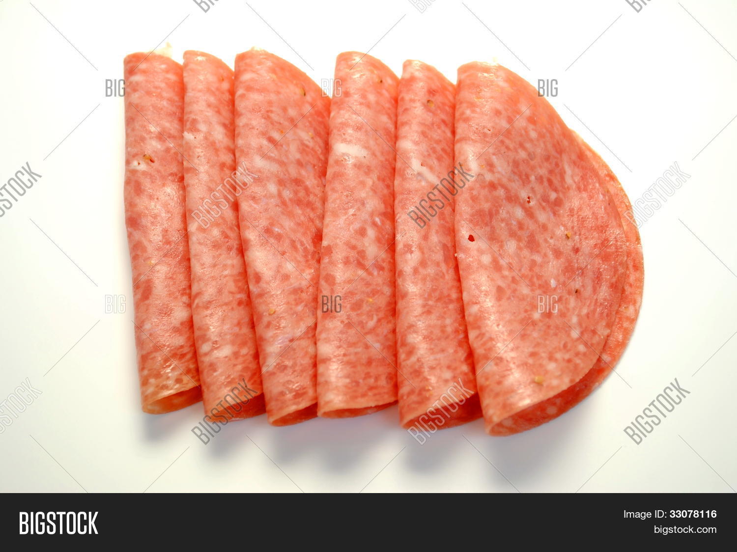 Fresh Sliced Salami Image & Photo (Free Trial) Bigstock