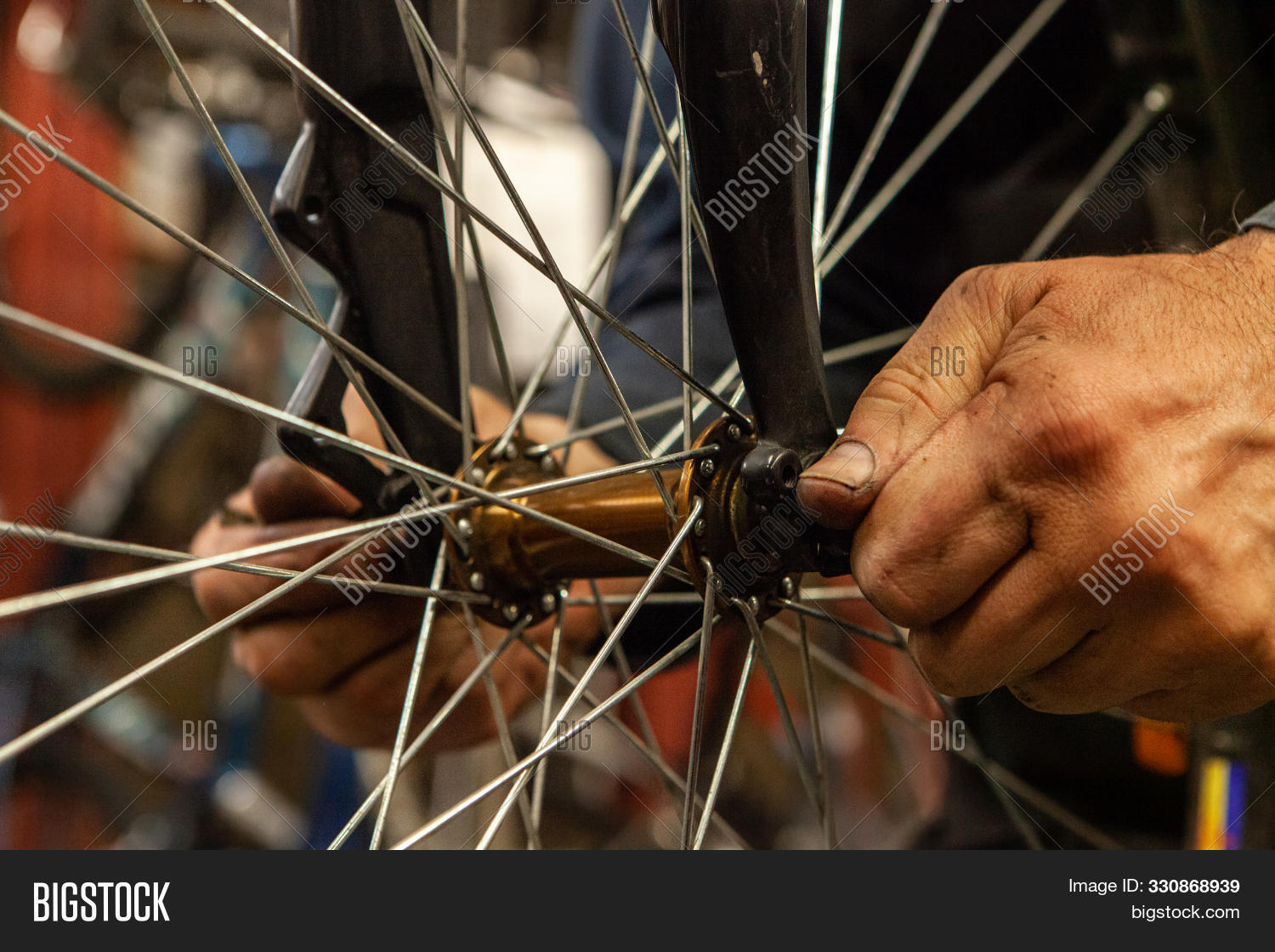 tightening bike spokes