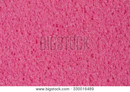 Pink Foam, Eva Texture With Relief Porous Surface. Can Be Used In Artworks.
