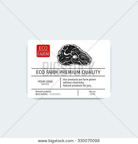 Packaging For Seafood. Label For Boxing Natural Products. Sabrefish.