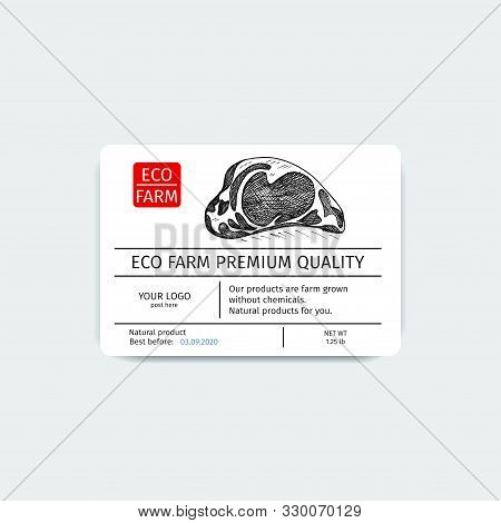 Packaging For Seafood. Label For Boxing Natural Products. Sabrefish.