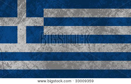Grekisk flagg Grunge