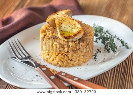 Risotto With Porcini Mushrooms With Fresh Thyme