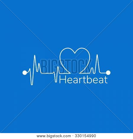 Pulse Or Heartbeat Linear Icon. Modern Outline Pulse Logo Concept For Health And Medical Porpuses. S