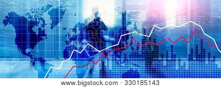 Financial Crysis Recession Economic Concept 3.0 World Map