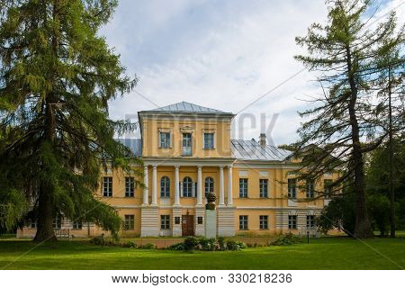 Bernovo, Tver Region, Russia - August 11, 2019: Museum Building A.s. Pushkin. The Main House  Of The