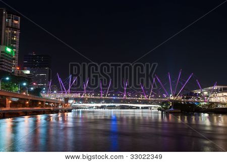 Ponte di Kurilpa a notte - Brisbane - Australia