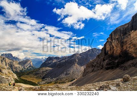 The Beautiful Fanes Plan In The Fanes-sennes-braies Natural Park