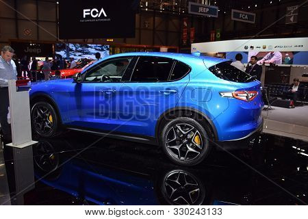 Geneva, Switzerland - March 04, 2019: Alfa Romeo Giulietta - Geneva International Motor Show 2019