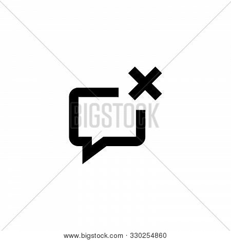 Message icon. Dialog sign. Message frame symbol