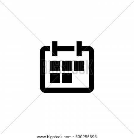 Calendar icon. New year sign. Event design element