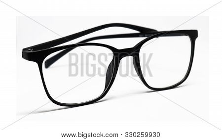 Stylish Eye Glasses On Isolated White Background