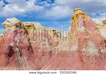 The Calhan Paint Mines. Unique And Colorful Ancient Geological Site In Colorado.