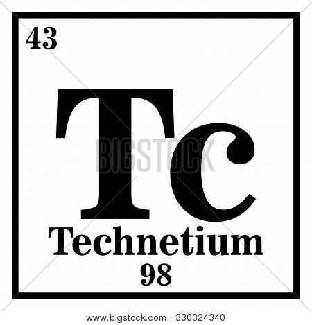 Technetium Periodic Table Of The Elements Vector Illustration Eps 10.