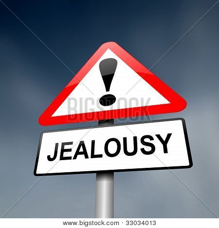 Concept de jalousie.