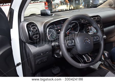 Geneva, Switzerland - March 05, 2019: Citroen C3 Aircross Suv Origins - Geneva International Motor S