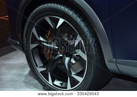 Geneva, Switzerland - March 05, 2019: Cupra Formentor Concept - Geneva International Motor Show 2019