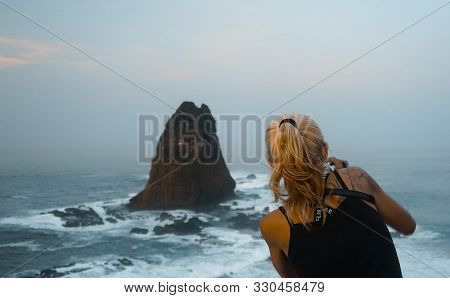Jember, Indonesia - October 24, 2019 : Papuma Beach Jember East Java Indonesia