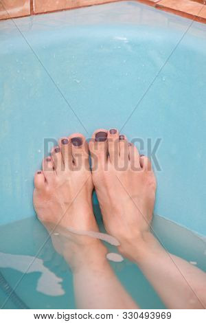 Feet Of A Woman In Bathhub, Detail