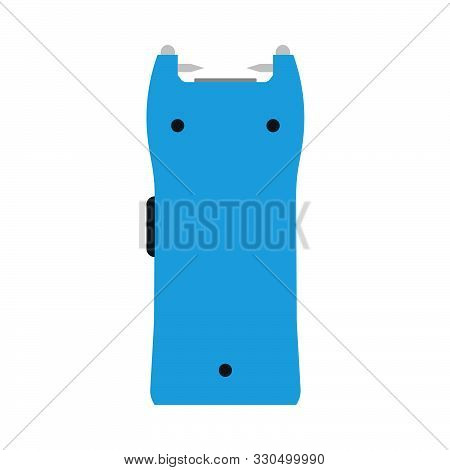 Taser Security Police Law Vector Icon Gun. Hand Electroshock Cartoon Weapon Stun Shock Electricity S