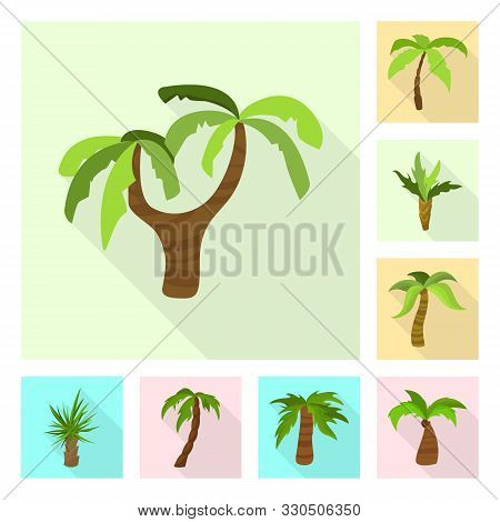Isolated Object Of Nature And Flora Sign. Set Of Nature And Ecology Vector Icon For Stock.