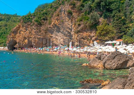 Mogren Beach In Budva