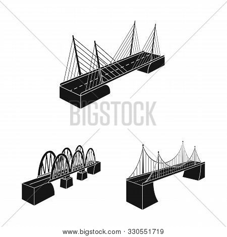 Isolated Object Of Construct And Side Icon. Set Of Construct And Architecture Stock Vector Illustrat