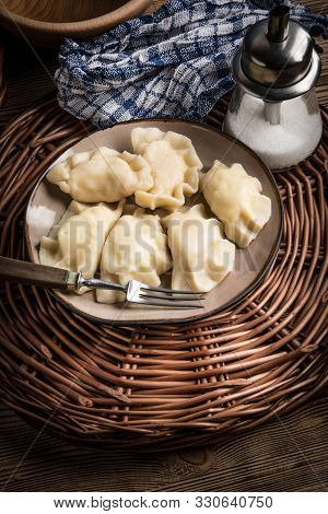 Homemade Dumplings With Cheese.