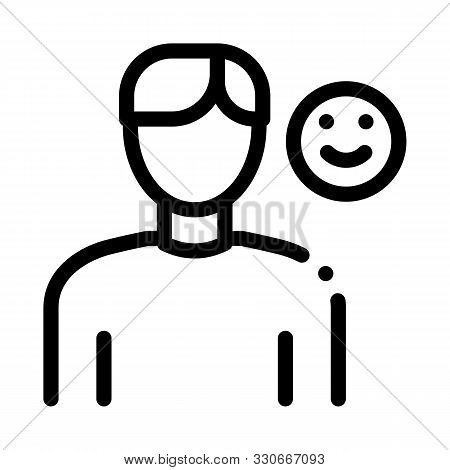 Positive Mood Human Talent Icon Vector Thin Line. Contour Illustration