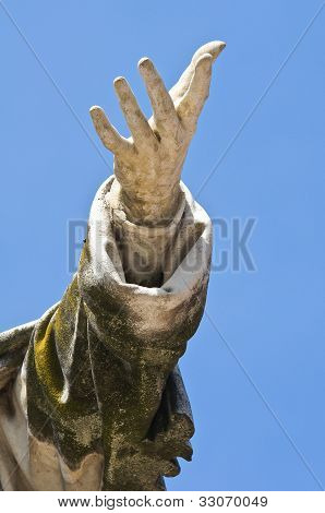 지롤라모 Savonarola 동상입니다. 페라라입니다. 에밀리 아 로마 냐입니다. 이탈리아.