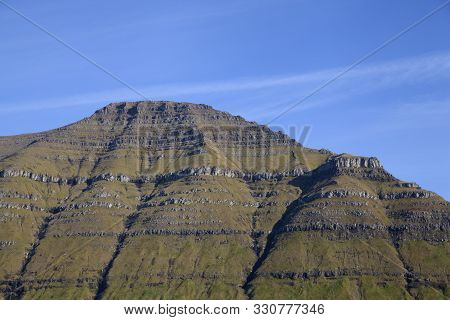 Green Grass Slope Of Pyramid Mountain