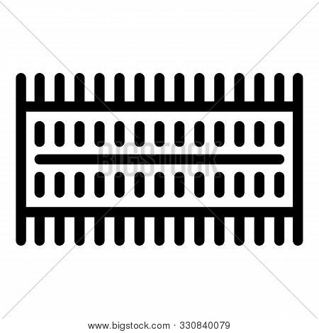 Smartphone Ram Memory Icon. Outline Smartphone Ram Memory Vector Icon For Web Design Isolated On Whi